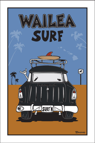 WAILEA SURF ~ SURF NOMAD TAIL ~ SAND LINES ~ 12x18