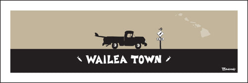 WAILEA TOWN ~ SURF PICKUP ~ 8x24