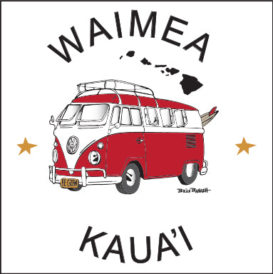 WAIMEA ~ KAUAI ~ SURF BUS~ 6x6