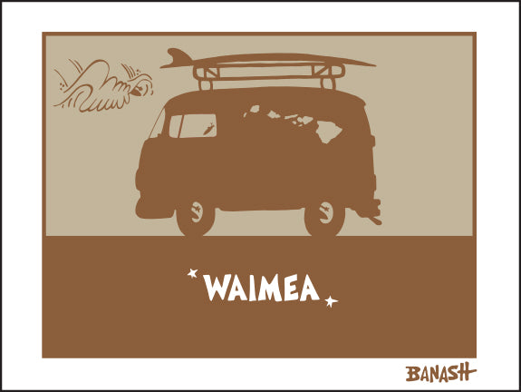 WAIMEA ~ SURF BUS ~ 16x20