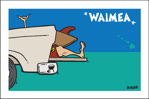 WAIMEA ~ TAILGATE SURF GREM ~ 12x18