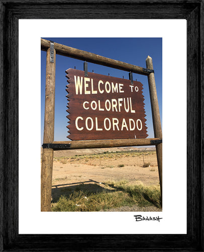 WELCOME TO COLORADO SIGN ~ 16x20