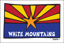 Load image into Gallery viewer, WHITE MOUNTAINS ~ SUNRISE ~ ARIZONA FLAG ~ LOOSE ~ 12x18